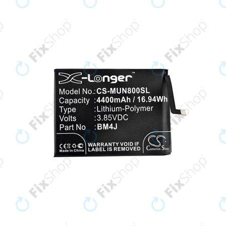 Μπαταρία για Xiaomi Redmi Note 8 Pro, BM4J, 4400mAh, HQ