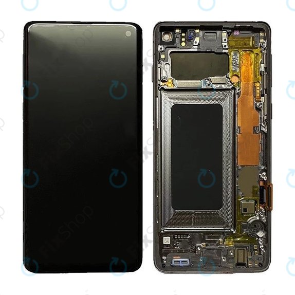 Συγκρότημα οθόνης για Samsung S10, G973F, Prism Black