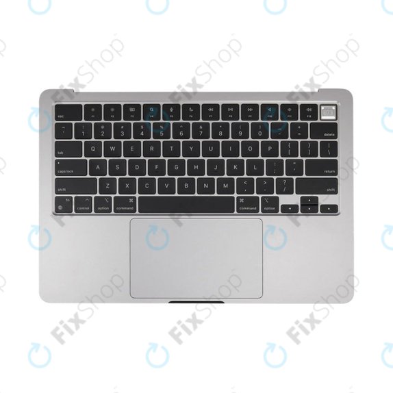 Άνω πλαίσιο πληκτρολογίου για MacBook Air 13", A3113 (2024), με πληκτρολόγιο US και μπαταρία, Space Gray, 661-40227, Genuine Apple