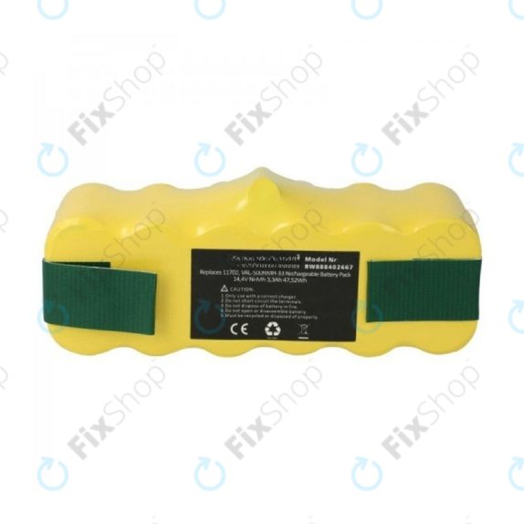 Μπαταρία για iRobot Roomba 500, 600, 700, 800, 900-series, R3, Scooba 450, Vileda 137173, 11702, GD-Roomba-500, VAC-500NMH-33, 14.4V, 3300mAh
