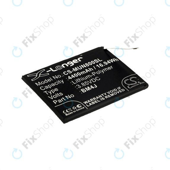 Μπαταρία για Xiaomi Redmi Note 8 Pro, 4400mAh, Li-Pol, 3.85 V, BM4J, HQ
