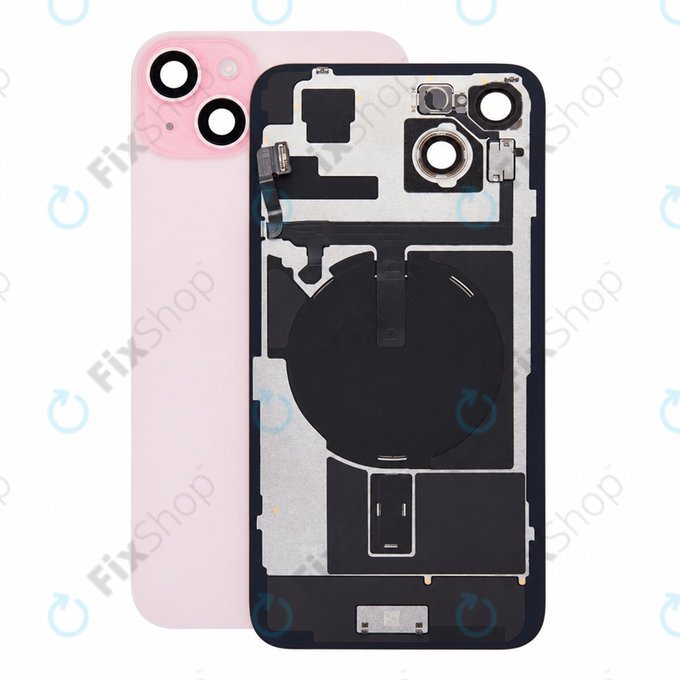 Γυαλί πίσω περιβλήματος για iPhone 15 Plus, Pink, Pulled A