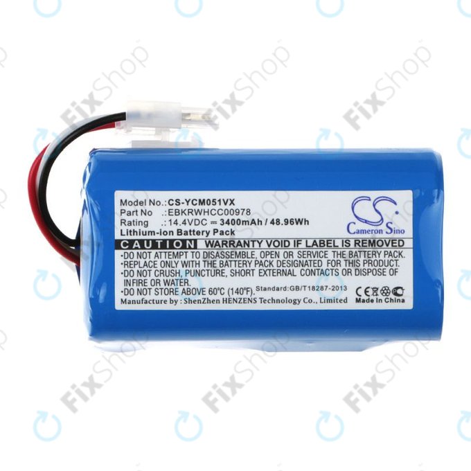 Μπαταρία για iClebo ARTE YCR-M05, 3400mAh, Li-Ion, 14.4V, EBKRBKDL001039, HQ