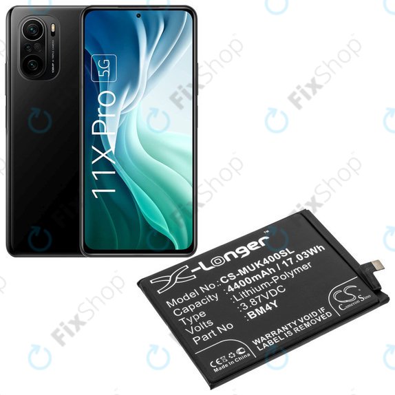 Μπαταρία για Xiaomi Mi 11i M2012K11G, 4400mAh, Li-Pol, 3.87 V, BM4Y, HQ