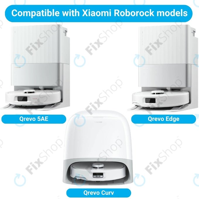 Σετ ανταλλακτικών για Xiaomi Roborock Qrevo, Qrevo Curv, Qrevo Edge, Qrevo 5AE (1x Κύρια βούρτσα, 2x Φίλτρο, 2x Πλαϊνή Βούρτσα, 4x Πανί Σφουγγαρίστρας, 2x Σακούλα σκόνης)