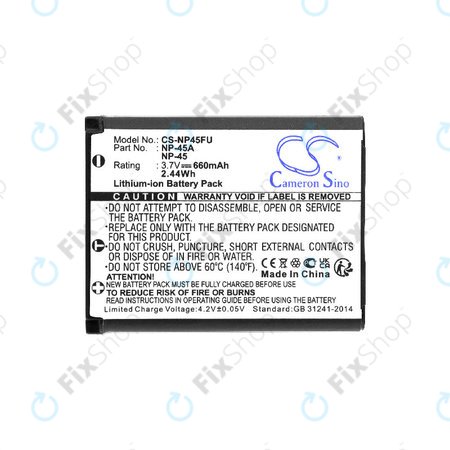 Μπαταρία για Leica, ALBA, Fujifilm, Avision, Praktica, Medion, 660mAh, Li-ion, 3.7V, NP-45, HQ