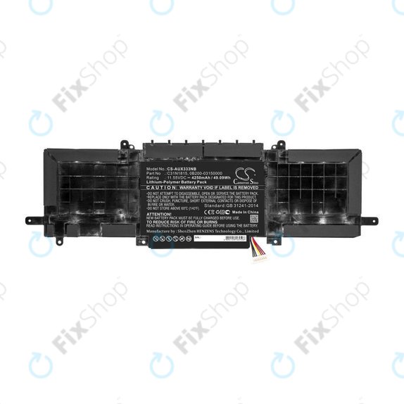 Μπαταρία για Asus Zenbook UX333FN, Zenbook UX333FA, 4250mAh, Li-Pol, 11.55V, C31N1815, HQ