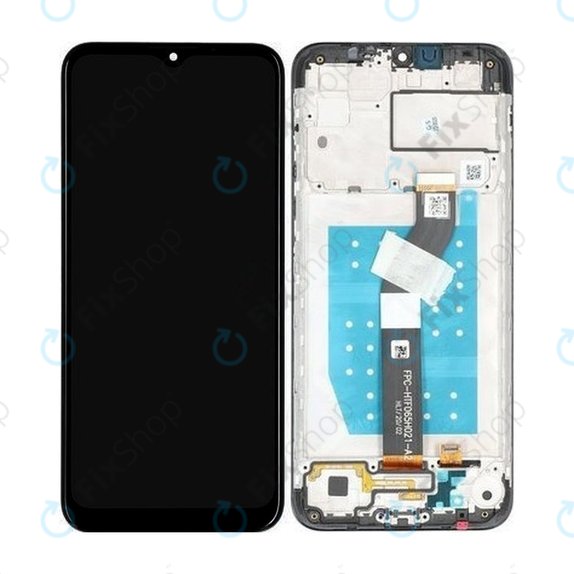 Συγκρότημα οθόνης για Motorola Moto G8 Power Lite, Μαύρο, Black, Service Pack