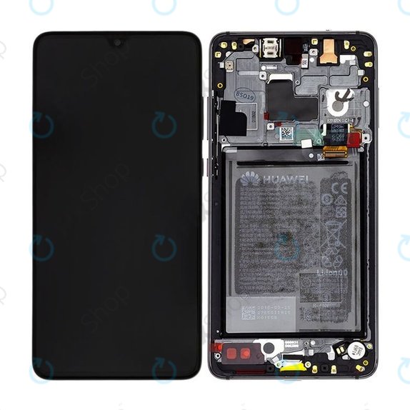 Συγκρότημα οθόνης με μπαταρία για Huawei Mate 20, 02352ETG, Μαύρο, Black, Service Pack
