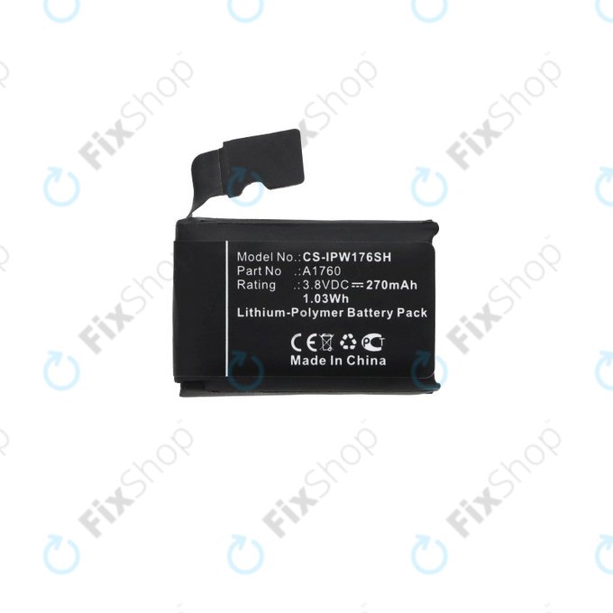 Μπαταρία για Apple Watch 2 38mm, A1760, 270mAh, HQ