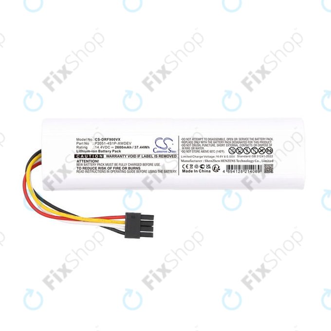 Μπαταρία για Dreame D9 Plus, F9 Pro, 2600mAh, Li-Ion, 14.4V, P2051-4S1P-XWDEV, HQ