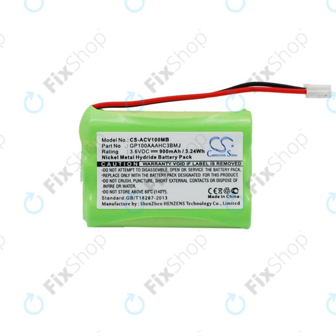 Μπαταρία για Audioline Baby Care V100, 900mAh, Ni-MH, 3.6V, GP100AAAHC3BMJ, HQ