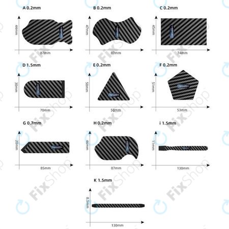 iFixes - Εργαλείο Άνοιγματός Υπερλεπτό από Άνθρακα B