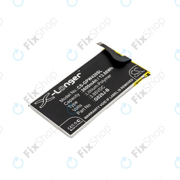 Μπαταρία για Google Pixel 4 XL, 3600mAh, Li-Pol, 3.85 V, G020J-B, HQ