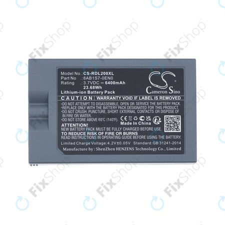 Μπαταρία για Ring Video Doorbell 2, 3, 4, 6400mAh, Li-Ion, 3.7V, 8AB1S7-0EN0, HQ