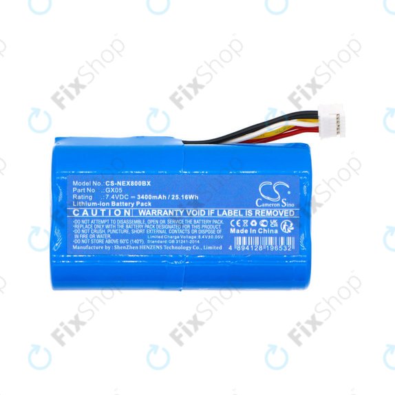 Μπαταρία για Dejavoo Qd2, Nexgo N86, Wizarpos Q2, 2600mAh, Li-Ion, 7.4V, GX05, HQ