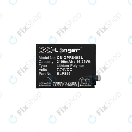 Μπαταρία για Realme GT 5G RMX2202, GT Neo RMX3031, BLP849, 2100mAh, HQ