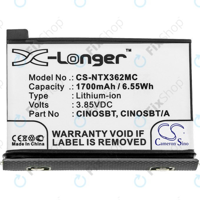 Μπαταρία για Insta360 One X2, 1700mAh, Li-Ion, 3.85V, CINOSBT, HQ