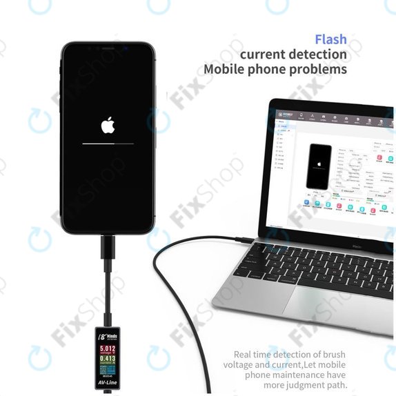 Καλώδιο Φόρτισης Έξυπνης Ανίχνευσης (Lightning - USB-C) για AV-Line