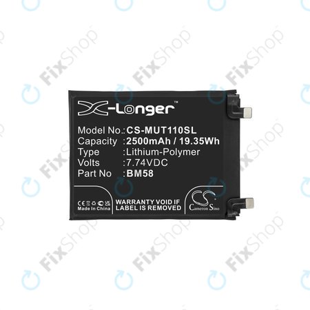 Μπαταρία για Xiaomi 11T Pro, BM58, 2500mAh, HQ