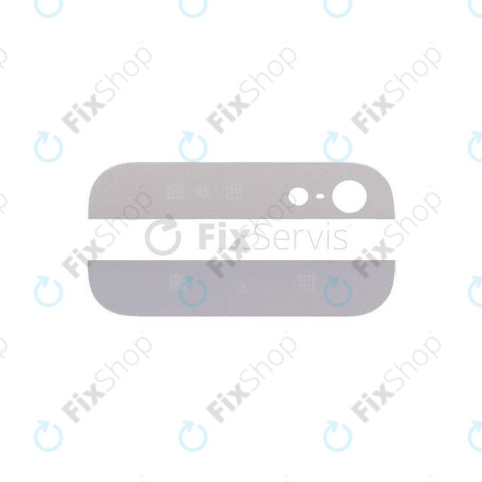 Πίσω Γυάλινες Λωρίδες για iPhone 5 | Λευκό | White