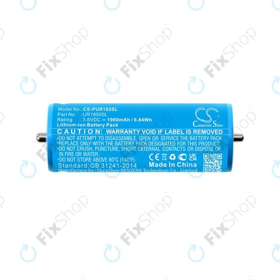 Μπαταρία για Braun Silk-épil 5, Silk-épil 7, Silk-épil 9, 1900mAh, Li-Ion, 3.6V, UR18500L, HQ