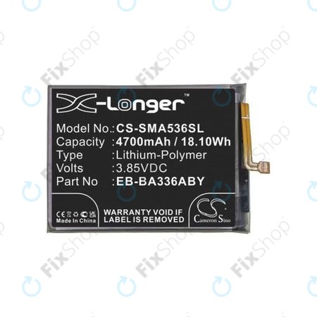 Μπαταρία για Samsung A53 A536B, EB-BA336ABY, 4700mAh, HQ