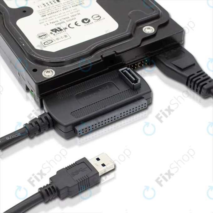 Αντάπτορας USB 2.0 σε IDE / SATA για HDD/SSD 2,5" και 3,5", με τροφοδοσία EU