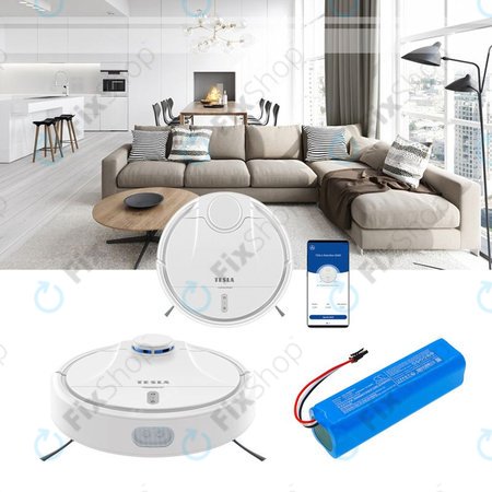 Μπαταρία για Tesla Robostar iQ500, iQ600, 5200mAh, Li-Ion, 14.4V, N789-603, HQ