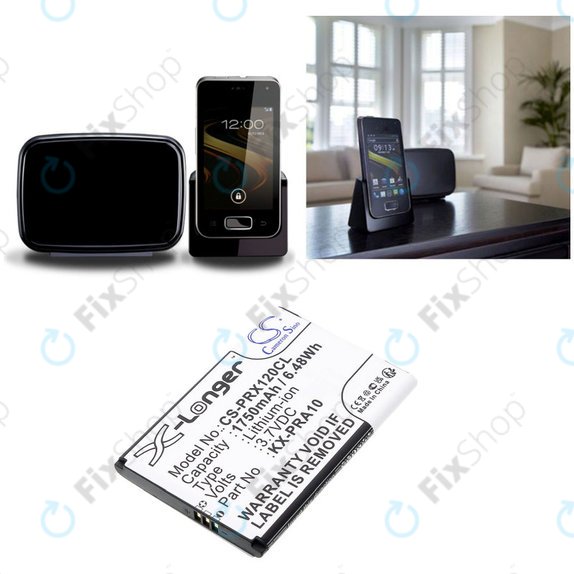 Μπαταρία για Panasonic KX-PRX110, 120, 150, 1750mAh, Li-Ion, 3.7V, KX-PRA10, HQ