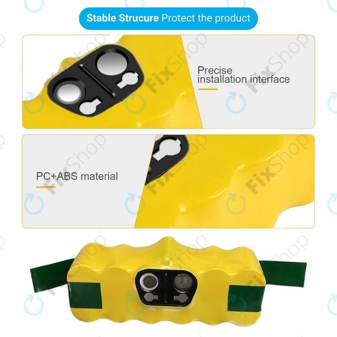 Μπαταρία για iRobot Roomba 500, 600, 700, 800, 900-series, R3, Scooba 450, Vileda 137173, 11702, GD-Roomba-500, VAC-500NMH-33, 14.4V, 3300mAh