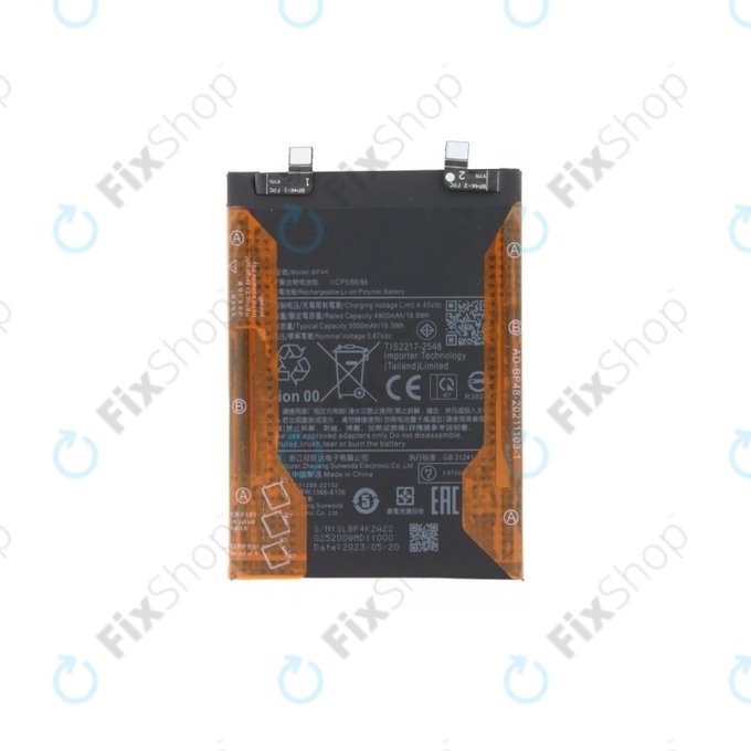 Battery για Xiaomi Poco F5 | X5 Pro | Redmi Note 12 Pro 5G | BP4K | 5000mAh