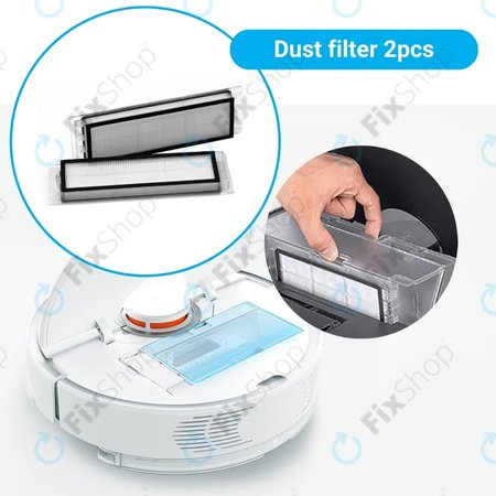 Standard Σετ (Μαύρο) για Xiaomi Roborock S5 Max | S6 | S6 MaxV | S6 Pure | Xiaowa E3 | Μαύρο | Black