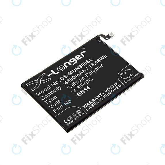 Μπαταρία για Xiaomi Redmi 9 M2004J19G, 4800mAh, Li-Pol, 3.85 V, BN54, HQ