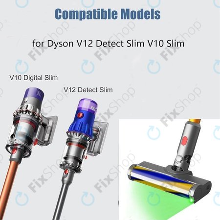 Κεφαλή Δαπέδου με Πράσινο Φως LED για Dyson V12 | Πράσινο | Green Light