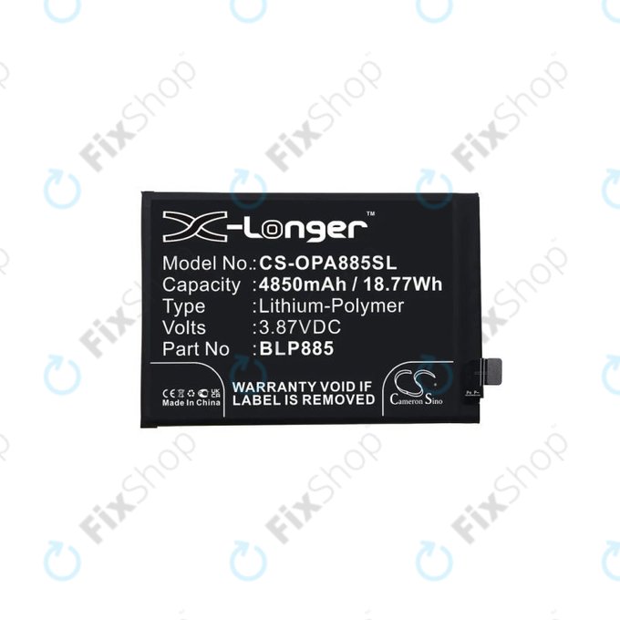 Battery για Oppo A96 CPH2333 | BLP885 | 4850mAh | HQ