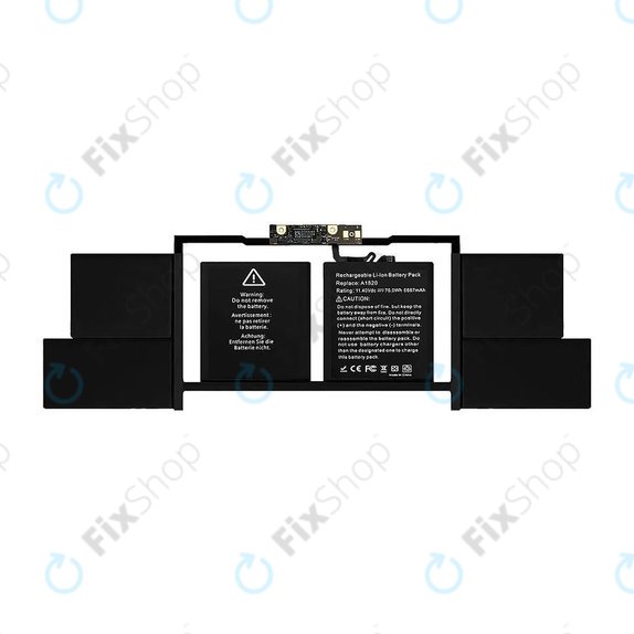 Μπαταρία για MacBook Pro 15", Τέλη 2016 – Μέσα 2017, A1707, A1820, 6667mAh, FixPremium
