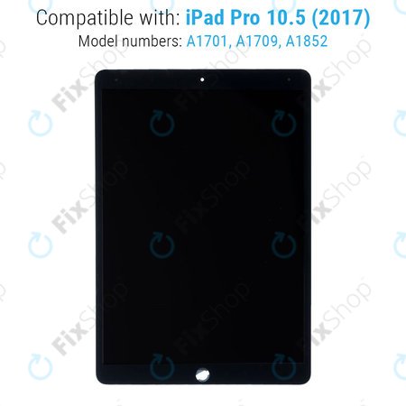 Οθόνη με οθόνη αφής για iPad Pro 10.5 (2017), Μαύρο, Black, Original Refurbished
