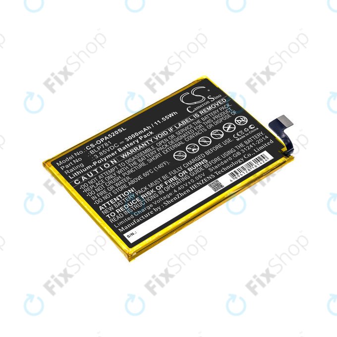 Μπαταρία για Oppo A52, BLP781, 3000mAh, HQ