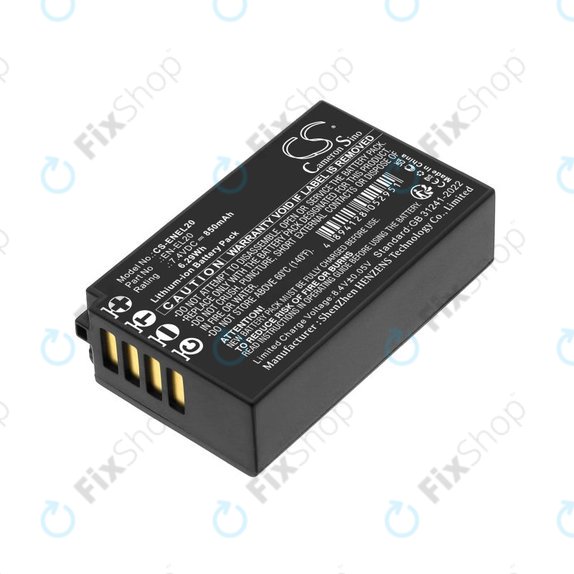 Μπαταρία για Nikon Coolpix A, 850mAh, Li-Ion, 7.4V, EN-EL20, HQ
