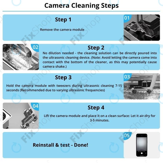 Black spot camera liquid cleaner iS900, 500ml, FixPremium