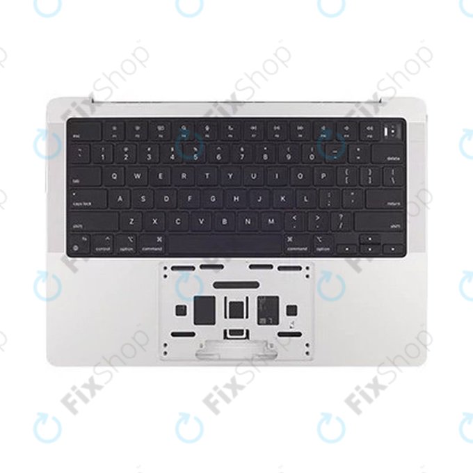 Άνω πλαίσιο πληκτρολογίου για MacBook Pro 14", A2442 (2021), A2779 (2023), με πληκτρολόγιο US και μπαταρία, Silver, 661-21973, Genuine Apple