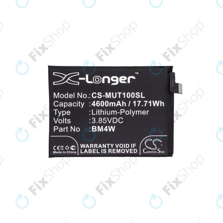 Μπαταρία για Xiaomi Mi 10T Lite 5G, Redmi Note 9 Pro 5G, BM4W, 4600mAh, HQ