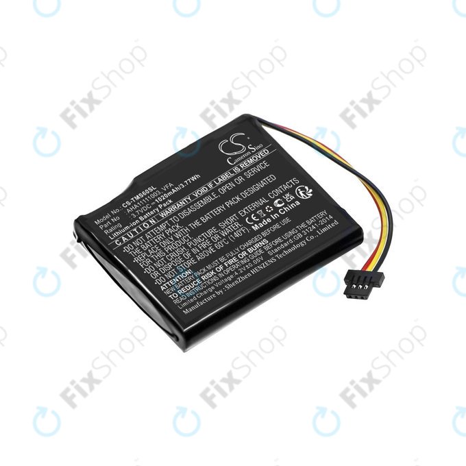 Μπαταρία για TomTom Start 60, 1020mAh, Li-Ion, 3.7V, VFA, HQ