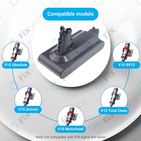 Μπαταρία για Dyson V10, 969352-02, SV12, 206340, 25.2V, 3000mAh, HQ