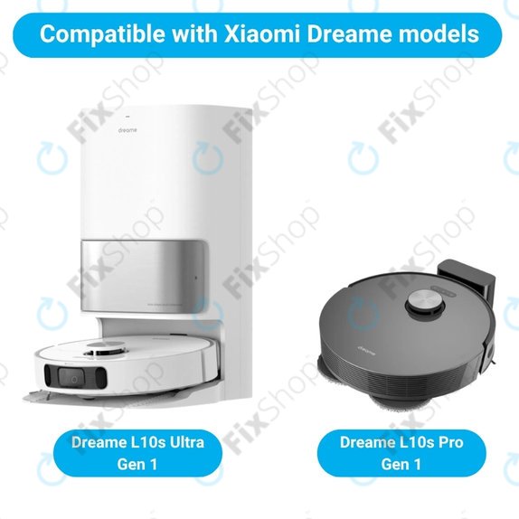 Σετ ανταλλακτικών για Xiaomi Dreame L10s Ultra, Xiaomi Dreame L10s Pro (1x Κύρια βούρτσα, 2x Φίλτρο, 2x Πλαϊνή Βούρτσα)
