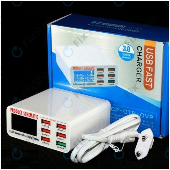 Σχηματικό Προϊόντος 896 - Σταθμός Φόρτισης USB με USB 3.0