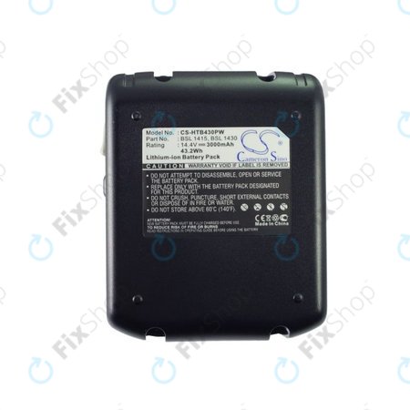 Μπαταρία για Hitachi C 14dsl, Dv 14dbl, Wh 14dbl, 3000mAh, Li-Ion, 14.4V, BSL 1415, BSL 1430, HQ