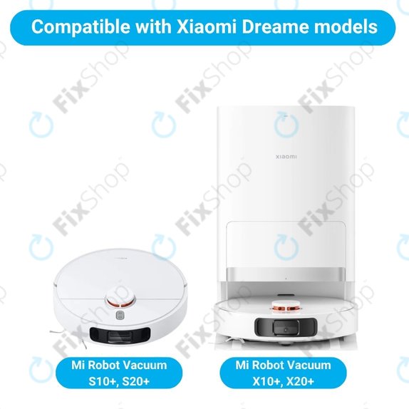 Σετ ανταλλακτικών για Xiaomi Mi Robot Vacuum S20+, S10+, X20+, X10+ (1x Κύρια βούρτσα, 2x Φίλτρο, 2x Πλαϊνή Βούρτσα – λευκή, 4x Πανί Σφουγγαρίστρας, 2x Σακούλα σκόνης)
