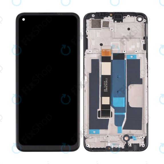 Συγκρότημα οθόνης για Realme 8 5G, RMX3241, Supersonic Black, Aftermarket